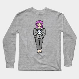 Cute office girl Long Sleeve T-Shirt